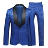 Men's Suits 2023 Business Korean Version Large Size Suit Two-piece Match Color Collar Dress Wedding Groom Costume Homme
