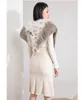 Scarves Women Genuine Fur Shawl Fashion Fluffy Capes Winter Lady Luxury Poncho Scarf