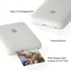 Portable Photo Printer MT53 HD: Wireless, Instant, Pocket-Sized Printing for iOS & Android Devices - Inkless & Washing Photo!