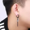 Backs Earrings Punk Ear Cuff Clip Men Fake Piercing For Women Unisex Jewelry Moon Star Stainless Steel Earring Kolczyki