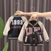 Chaquetas Niños Abrigos Primavera Otoño Niños Moda Cuero Para Bebé Niño 1 A 5 Años Béisbol Prendas de abrigo 2023 Ropa para niños Tops 230729