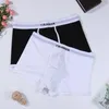 Caleçon Homme Convex Pouch Boxer Short Léger Respirant Couleur Unie Sous-Vêtements Taille Européenne Confortable Jeunesse Mode Lingerie