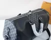 Sacs de luxe Sacs polochons pour hommes Lettre en cuir de vache Couture Plaid Sacs à main Keepall Sacs à bandoulière Totes Designer Sac de voyage à l'aéroport Sacs de sport pour hommes Sac de fitness Yoga Bandoulière