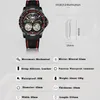 Relógios de pulso AILANG Moda Duplo Tourbillon Design Relógio Mecânico Homens Pulseira de Silicone Calendário Relógios Steampunk Automáticos