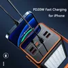 Banques d'alimentation pour téléphone portable 70000mAh Banque d'alimentation 66W Charge super rapide pour Huawei P40 Powerbank pour iPhone 14 Xiaomi Samsung Poverbank avec lampe de camping L230728