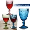 Wijnglazen 240 ml/300 ml Kleurrijke Glazen Goblet Champagne Cup Vintage Cocktail Juice Home Bar Creative Relief