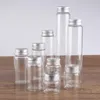 Garrafas de armazenamento 6pcs 20ml 30ml 40ml 50ml 60ml 70ml 90ml 120ml 150ml Recipiente de vidro com tampas de alumínio Garrafa para artesanato