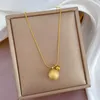 Kettingen Flashbuy Roestvrij Staal Chique Goud Kleur Bal Hanger Ketting Voor Vrouwen Mode Charme Sleutelbeen Hals Ketting Sieraden Gift