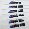 3D nero lucido M1 M2 M3 M4 M5 X3m Chrome Emblem Car Styling Fender Trunk Badge Logo adesivo per BMW E46 E90 Accessori auto219w