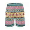 Pantaloncini da uomo Cute Barboncino Board Print Plus Size Pantaloni da spiaggia Divertimento colorato Retro Maschi Swim Trunks Qualità