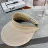 Wide Brim Sun Hats Designer Fashion Empty Hat Summer Visors Straw Hat Adjustable Ladies Foldable Beach Hat