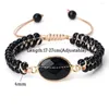 Strand 4MM Noir Polonais Double Rangée Perlé Bracelet Femmes Hommes Réglable Charme Pendentif Couple BraceletBangle Chaîne Bijoux Cadeau