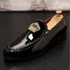 New products men's crown flat shoes loafers gentleman shoes wedding homecoming party dance charming sequin embroidery 2024