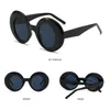 نظارة شمسية أزياء جولة كبيرة إطار UV400 Sun Shade Trendy Punk Street نمط النظارات للرجال نساء