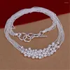Cadenas moda Noble marca 925 collar de plata esterlina para mujer joyería de lujo borla cuentas cadena uva regalos de navidad