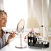 Opbergdozen 360 Roterende make -up organisator borstel lippenstift wenkbrauw potlood oogschaduwhouder draagbare desktop cosmetische organisatoren