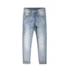 designer Mens Jeans Edition blue Small Foot Elastic Slim Fit High end Brand Monster Pants