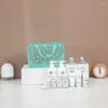 Torby do przechowywania Wodoodporna torba kosmetyczna PVC Kobiety przezroczysty organizator do makijażu Wojen Kompresyjna Kąpiel