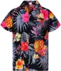 Camicie casual da uomo Stampa causale estiva 3D Modello ananas Moda maschile Camicia a maniche corte Hawaii Beach Poliestere Camisas allentati classici