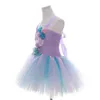 Girl's Dresses Lavender Flower Children Kids Girls Birthday Party Dresses Sparkly Tulle Sea Star Flower Toddler Baby Girls Clothes for Kids 230729