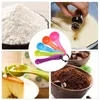 Spoons Baking Tools Multicolored Measuring Double Scale Kitchen Milk Powder Color Plastic 5-piece