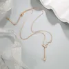 Set di orecchini per collana POPACC Luxury Big Dipper per le donne Design raffinato Catena per clavicola Moda per ragazze Decorazione per feste