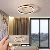 Chandeliers Simple Modern Black And White LED Ceiling Light Adjustable Ring For Living Dining Room Bedroom Creative Chandelier Pendant Lamp