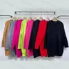 Fashion Letters Medium Length Pullover Women's Sweater Round Neck Desinger Sweater Size2756