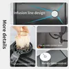 Cascade d'évier en acier inoxydable pour la cuisine smart Grand évier multifonction nano noir Lavabo Lave-vaisselle Accessoires de cuisine