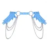 Riemen Mode Tieners Y2k Angel Wing Riem Klinknagel Decor Tailleband Voor Jurken Shirt Drop