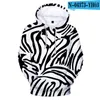Męskie bluzy z kapturem zabawne Tiger Skin Lopard Wzór 3D Bluzy Mężczyźni Kobiety z kapturem z kapturem z kapturem moda ubrania dla dzieci