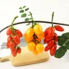 Decoratieve Bloemen 1Pc Nep Fruit Simulatie Cherry Tomaten Home Party Decor Pography Prop Kunstmatige String Foam Props