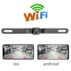 HD Rearview Camera Waterproof License Plate WIFI Back Up Camera Vehicle Auto Car Reverse Backup Parking Night Vision240b