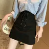 Gonne Donna Vita alta Party Skinny Lace Up Mini 2023 Sexy Solid Leather Suede Bandage Ladies Casual Slim Skirt Streetwear