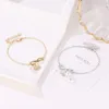 Bracelet mode luxe lettre Bracelet pour femmes bref Style cadeau dames bijoux accessoires goutte