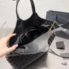 Trendiga kvinnors handväska Tote shoppingväska handväska topp linne stor strandväska designer resor crossbody väska axelväska handväska två