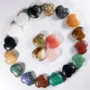 Charms High quality Love heart-shaped Stone Beads 30mm Natural stone non-porous DIY Jewelry making whole 12pcs lot shippi212r