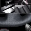 Car Steering Wheel Cover DIY Carbon Fiber Black Leather For Kia K5 Optima 2019 Cee'd Ceed 2019 Forte Cerato AU 2018332V