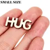 Bouteilles de stockage 100 Pcs Hug Jar DIY Bois Artisanat En Bois Décoratif En Vrac Mots Inachevés Découpes