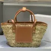 été paille sacs femmes sac de plage le panier top qualité femme soleil sacs de voyage fourre-tout en cuir grandes dames sacs à main M2Bd #