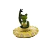 Garden Decorations Realistic Water Floating Frog Craft Simulation Statues Pond Decor For Landscaping Accessories Decoration