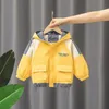 Jackets Boys Spring Autumn Children Hoodies Trench Coats For Baby Girls 1 To 6 Years Clothes Kids Outerwear Toddler Tops Coat 230729