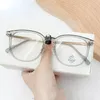 선글라스 투명 근시 안경 여성 초박한 반 빛 컴퓨터 남성 레트로 티타늄 합금 둥근 안경 0 ~ -600