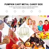 Teller Gold Metal Pumpkin Carriage Candy Box Girl Geschenkparty bevorzugt Geschenke