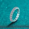 Обручальные кольца knobspin 2.5ct d Цветовое кольцо для женщины свадебное еврейское еврейское с GRA 925 Sterling Sliver.
