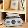 Table Clocks Alarm For Bedrooms Small Creative Silent Retro Clock Battery Operate Desk Home And Office