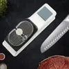 Aiguisoirs Aiguiseur de couteaux électrique USB réglable pour couteaux de cuisine Outil d'affûtage de ciseaux Lame de meulage moyenne et fine blanche 230729