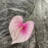 Kwiaty dekoracyjne 5 szt. Sztuczne rośliny Anthurium Leaf Decor Wedding Party Dach dach na ścianie pulpitu świąteczne dekoracja