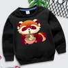 Hoodies Sweatshirts Panda اليابانية رامين الأطفال ملابس الفتيات harajuku حيوان كرتون y2k الشارع
