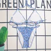Grafisk monogram bikini designer monogram blommor kakel bikinis monogram-blommplattor